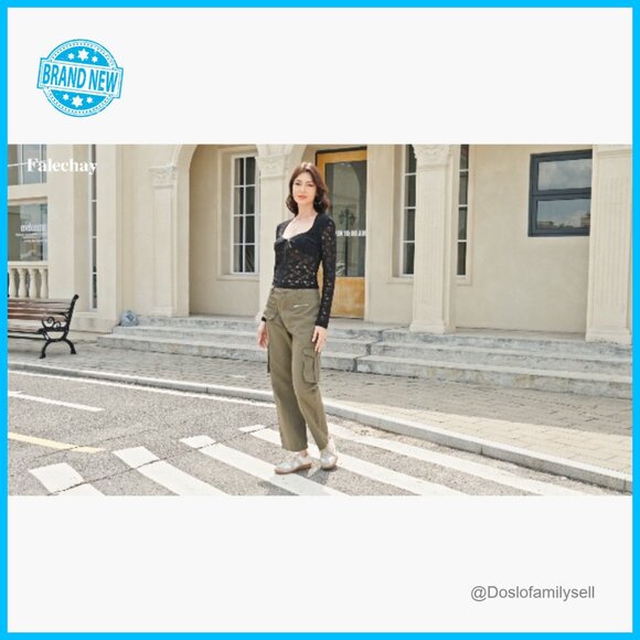 Lace Long Sleeve Blouse Y2K Deep V Neck Bow Tie Slim Fit Going Out Top - Picture 6 of 7